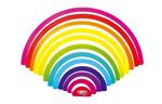 Transparante regenboog stencils (24)
