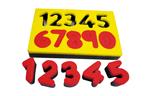 Stempel sponzen - getallen (10)