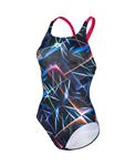 Arena W Swimsuit Swim Pro Back Allover black-multi-rose 36