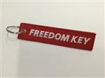 Freedom key red sleutelhanger