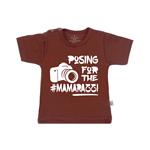 T-Shirt posing for the mamarazzi