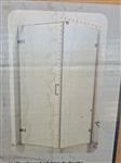 Douchewand 120 x 200 cm profielloos
