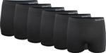 Gianvaglia Hoge Naadloze Dames Boxers Zwart 6-Pack #3007 XL/