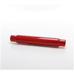 Cherry bomb 3.000 in. Inlet/3.000 in. Outlet, Steel, Red.