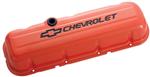 Chevrolet Bowtie Logo - Steel - Orange - Big Block Chevy - Pair