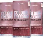 Knight & Wilson Colour Freedom Permanente Haarverf - Metallic Mahonie - Voordeelbundel - 3 Stuks