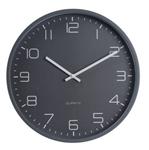 Luxe keukenklok donkergrijs 30cm