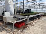 Nieuwe bufferband met overduwer voor potplanten en trays