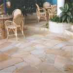 mooie flagstones Brasil Yellow Kwartsiet voor terras