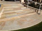 mediterraanse stijl flagstones Brasil Gold Kwartsiet