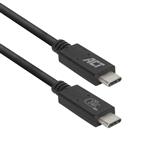 ACT AC7431 USB-kabel 1 m USB4 Gen 2x2 USB C Zwart
