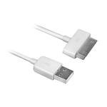 Ewent USB2.0 to Apple 30 pin cable,OD 3.5 Length 1.5M, white