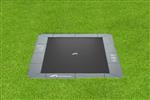 Akrobat Orbit Flat to the ground Trampoline 380x250cm Antraciet