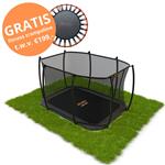 Avyna Pro-Line HD Plus flatlevel trampoline rechthoek 520x305cm Royal Class Grijs