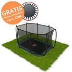 Avyna Pro-Line flatlevel trampoline rechthoek 275x190cm Royal Class Groen