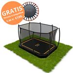 Avyna Pro-Line inground trampoline rechthoek 380x255cm Royal Class Zwart