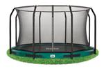 Salta Premium inground trampoline 396cm met net Groen