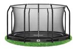 Salta Premium inground trampoline 396cm met net Zwart
