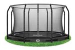 Salta Premium inground trampoline 396cm met net Zwart