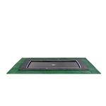 EXIT Dynamic Groundlevel trampoline Rechthoek 275x458cm met Freezone veiligheidstegels Zwart