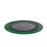 EXIT Dynamic Groundlevel trampoline 366cm met Freezone veiligheidstegels zwart