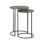 Bijzettafel Tulum set van 2 (Brushed Gold)