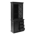 Vitrinekast MF-075 zwart
