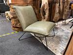Fauteuil Jari leder - olive