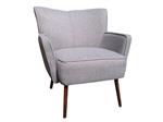 Chur grote retro arm fauteuil in stof