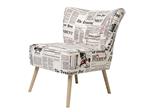 Chur grote retro fauteuil in stof