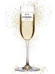 Glasschilderij Chanel Champagne | Ter Halle | 053