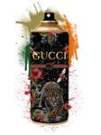 Glasschilderij Gucci spuitbus | Ter Halle | 052