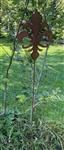 Tuinsteker Franse Lelie, Roestkleurig Metaal, 109 cm.