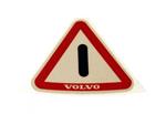 Volvo Sticker portier deur refecterend 140+164 uitroepteken driehoek Volvo onderdeel nr 1203249
