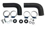 Radiateur slangen set (2st) PV+Amazon B18-1966 incl 4 slangklemmen en 3 ophangrubbers+busjes Volvo o