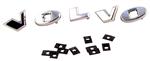 Letterset VOLVO zilver Amazon+P1800 origineel +clips Volvo onderdeel 276375