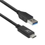 ACT AC7417 USB-kabel 2 m USB 3.2 Gen 1 (3.1 Gen 1) USB C USB A Zwart