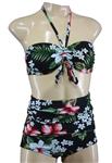 Aloha Beachwear, Bandeau Bikini Hawai Vintage High Waist in Small.
