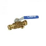 Plieger - MESSING KNEL KOGELSTOPKRAAN MET TAPGAT 12MM