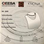 Geesa Escala Toiletrolhouder+klep