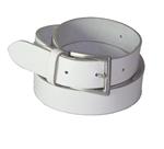 Extra lange witte 100% Leren kwaliteits riem 3cm breed