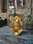 Ornament Monkey goud - Mister Shy