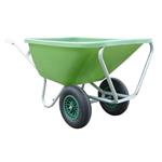 Fort volume kruiwagen 200 liter met 2 wielen, GROEN