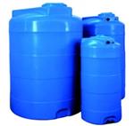 Kunststof opslagtank 5050 liter staand rond blauw