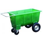 Halfpipe voerwagen 350 liter groen