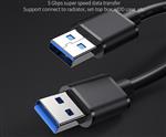 Essager USB Male Naar USB Male | USB 2.0 | 50 cm - Zwart