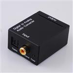 Digital Audio Converter (DAC) Toslink/coax naar RCA / Tulp