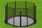 Akrobat Primus Flat to the ground Trampoline 365cm met net Zwart