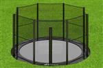 Akrobat Primus Flat to the ground Trampoline 305cm met net Zwart
