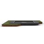 BERG Ultim Champion flatground trampoline vierkant 200x200cm Grijs